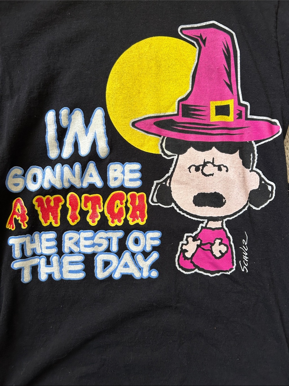 Peanuts Lucy Witch Halloween shirt